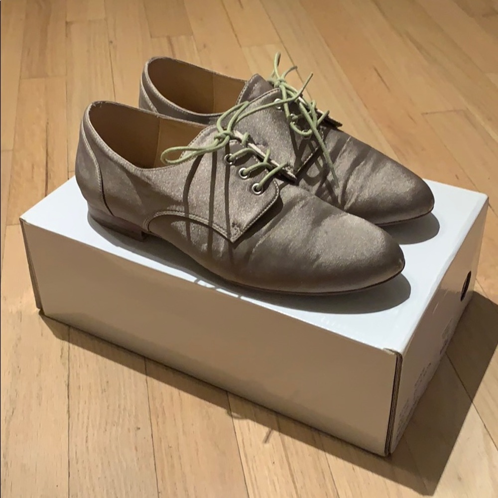 Satin Oxford Shoes